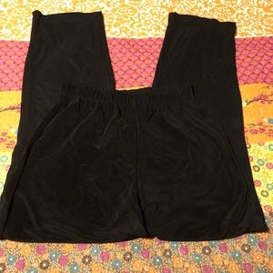 Susan Graver Black Slinky Pants Sz XS P